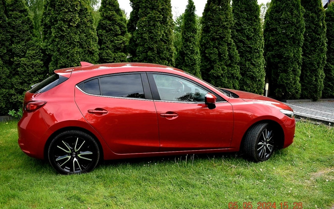 Mazda 3 cena 65000 przebieg: 80130, rok produkcji 2017 z Mieszkowice małe 466